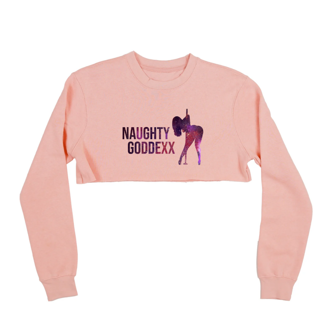 Stellar Divinity Crewneck Cropped Sweatshirt