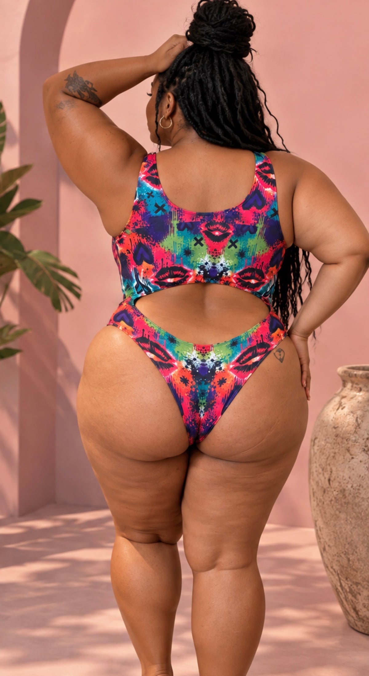 Give Me Bawwdy - Graffiti Kiss Bodysuit